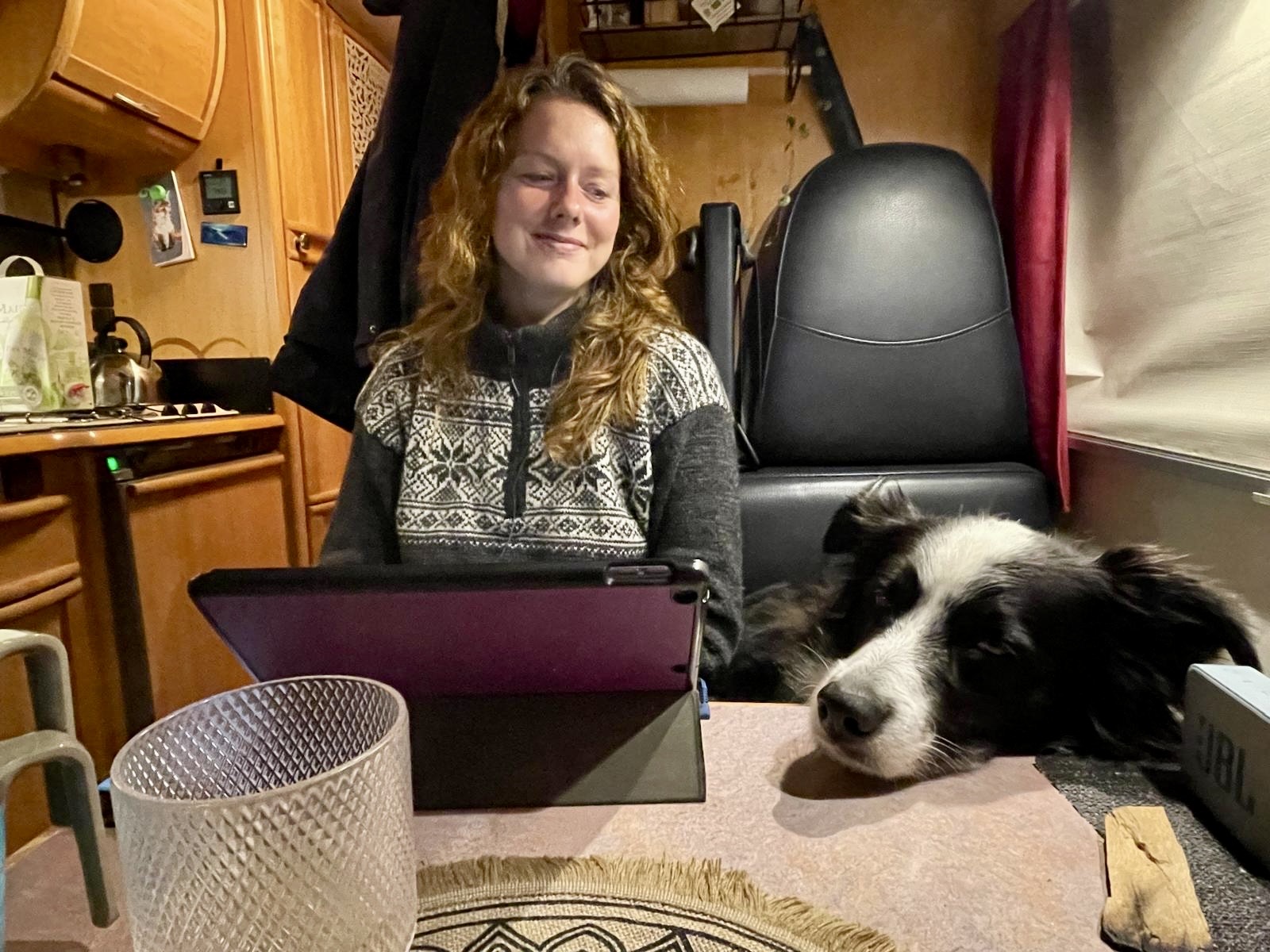 Marley aan tafel slapen.jpg